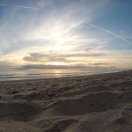 coucher de soleil sur la plage