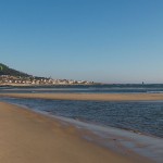plage de Moledo vue du spot de kitesurf